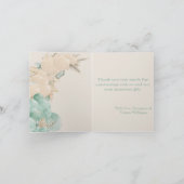 サファリ動物Boho Oh Boyベビーシャワー サンキューカード (内部)