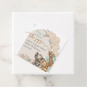 サファリ動物Boho Oh Boy Baby Shower彼女のポップ フェイバータグ (インサイチュ)