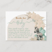 サファリ動物Boho Oh Boy Baby Showers本 エンクロージャーカード (正面)