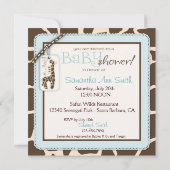 サファリ少年招待状スクエアB2 招待状 (裏面)