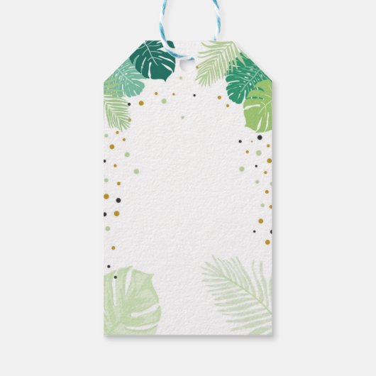 サファリ感謝していお気に入りギフトラベルジャングル動物動物 ギフトタグ (裏面)