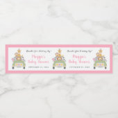 サファリ感謝していックの赤ちゃん女の子シャワーで運転するために ペットボトルラベル (シングルラベル)