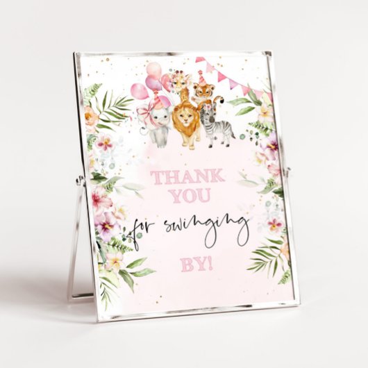 サファリ感謝していーで誕生日を楽しむ ポスター