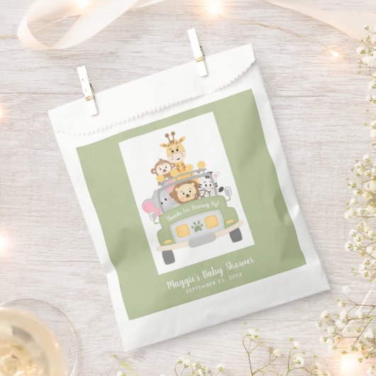サファリ感謝していーのベビーシャワーで運転する フェイバーバッグ (クリップ留めされた状態)