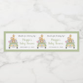 サファリ感謝していーのベビーシャワーで運転する ペットボトルラベル (シングルラベル)