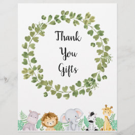 サファリ感謝ギフトポスター