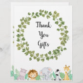 サファリ感謝ギフトポスター (正面/裏面)