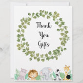 サファリ感謝ギフトポスター (裏面)