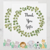 サファリ感謝ギフトポスター (正面/裏面)