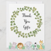 サファリ感謝ギフトポスター (正面)