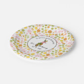 サファリ抽象芸術キリンプリントトゥイーンバースデーパーティー ペーパープレート (アングル)