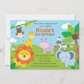 サファリ招待状/サファリ誕生日招待状 招待状 (正面)