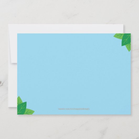 サファリ招待状/サファリ誕生日招待状 招待状 (裏面)