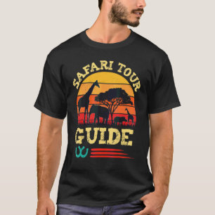 サファリ旅行梯子 動物ズー野生のアフリカサイ Tシャツ