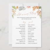 サファリ旧妻物語ベビーシャワーゲームカード 招待状 (正面)