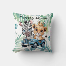 サファリ王室のライドボーイベビーシャワーギフト クッション