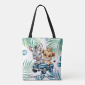 サファリ王室のライドボーイベビーシャワーギフト トートバッグ (裏面)