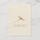 サファリ男女兼用おむつラッフルベビーシャワー エンクロージャーカード (裏面)