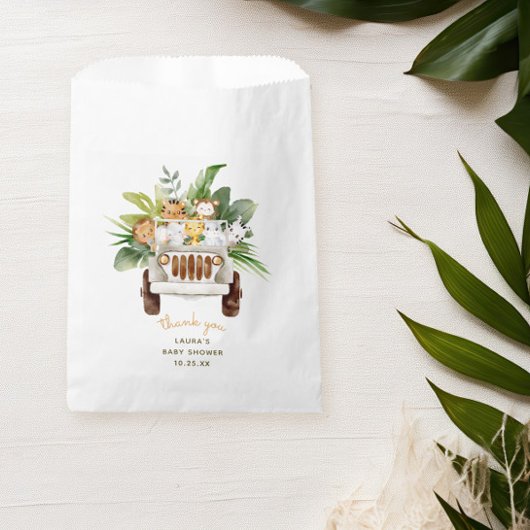 サファリ男女兼用アニマルベビーシャワー フェイバーバッグ