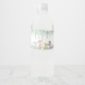 サファリ男女兼用アニマルベビーシャワー ペットボトルラベル (裏面)