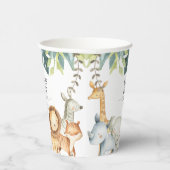 サファリ男女兼用ジャングル動物の赤ちゃんシャワー 紙コップ (右)