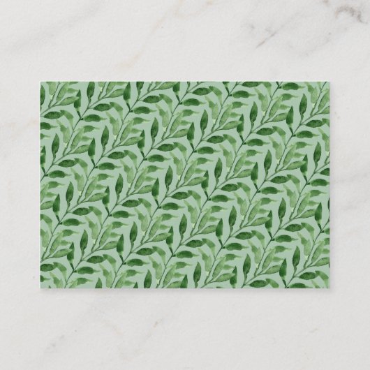 サファリ男女兼用ーベビーシャワーおむつラッフル エンクロージャーカード (裏面)