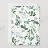 サファリ男女兼用ーベビーシャワー 招待状 (裏面)