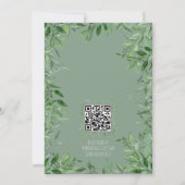 サファリ男女兼用ー動物の緑の赤ちゃんシャワー (裏面)