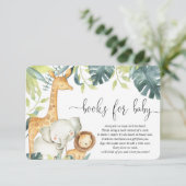 サファリ男女兼用動物のベビー エンクロージャーカード (スタンド正面)