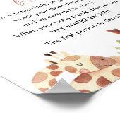 サファリ私の水は赤ちゃんシャワーゲームサインを壊した ポスター (角)