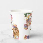 サファリ第1回野生ベビーライオンのサル誕生日 紙コップ (左)