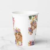 サファリ第1回野生ベビーライオンのサル誕生日 紙コップ (右)