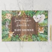 サファリ素朴アニマルシャワー涙遠くにランチョンマット ペーパーパッド (インサイチュ)