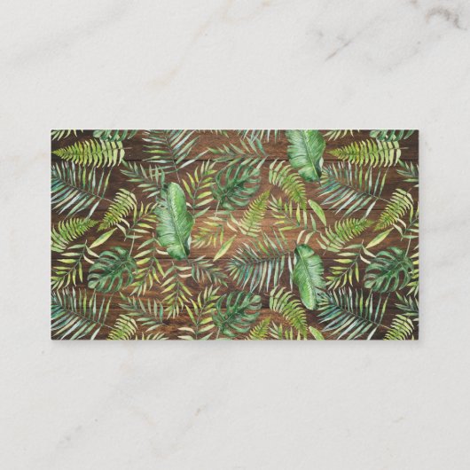 サファリ素朴シャワーゲームカードの数 プレイスカード (裏面)