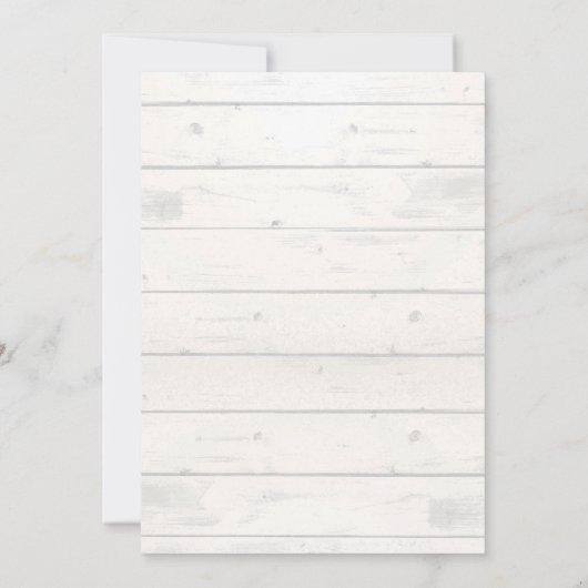 サファリ素朴ジャングル動物ガールベビーシャワー 招待状 (裏面)