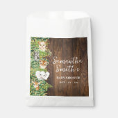 サファリ素朴トロピカルベビーシャワーパーティーのお気に入り フェイバーバッグ (正面)