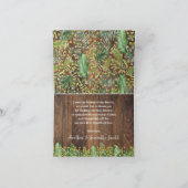 サファリ素朴ベイビーシャワーありがとう折り畳みカード サンキューカード (内部)