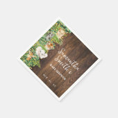 サファリ素朴ベイビーシャワーパーティーデコール スタンダードカクテルナプキン (角)