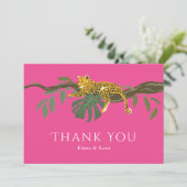 サファリ結婚のジャングル・チータありがとう サンキューカード (スタンド正面)