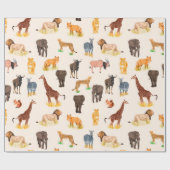 サファリ観光 ラッピングペーパー (フラット)