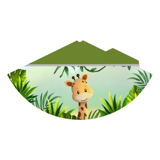 サファリ誕生日キリン パーティーハット (正面)