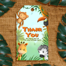 サファリ誕生日ギフトラベル