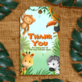 サファリ誕生日ギフトラベル ギフトタグ