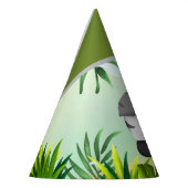 サファリ誕生日ゼブラ パーティーハット (左)