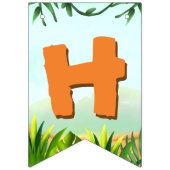 サファリ誕生日パーティーのバンティングバナー バンティングフラッグ (第2の旗)