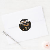 サファリ誕生日パーティーコーディネートStickers ラウンドシール (封筒)