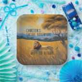 サファリ誕生日パーティー ペーパープレート (パーティー)