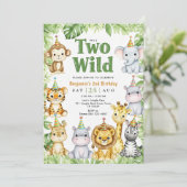 サファリ誕生日招待状トゥワイルドボーイ招待状 招待状 (スタンド正面)