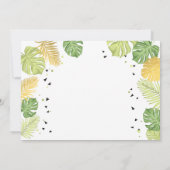 サファリ誕生日招待状動物園ワイルドジャングル動物 招待状 (裏面)