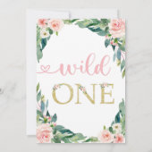 サファリ誕生日招待状 ワイルドワン招待状 招待状 (裏面)